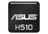 Asus H510 1"x1" Efecto cromado Caja abovedada Insignia / Logotipo adhesivo