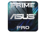 Insignia/logotipo adhesivo de carcasa abovedada con efecto cromado de 1"x1" para Asus Prime Pro