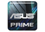 Insignia/logotipo adhesivo de carcasa abovedada con efecto cromado de 1"x1" de Asus Prime