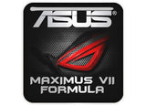 Asus ROG MAXIMUS VII FORMULA 1"x1" Badge de boîtier bombé effet chromé / Logo autocollant