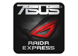 Asus ROG RAIDR Express 1"x1" Insignia de caja abovedada con efecto cromado / Logotipo adhesivo