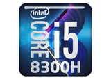 Intel Core i5 8300H 1"x1" Chrome Effect Domed Case Badge / Sticker Logo
