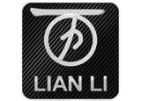 Lian Li 1"x1" Badge de boîtier bombé effet chromé / Logo autocollant