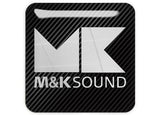 M&K Sound Miller Kreisel 1"x1" Badge / Autocollant pour boîtier bombé effet chromé