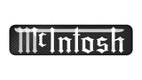 McIntosh 2"x0.5" Badge de boîtier bombé effet chromé / Logo autocollant