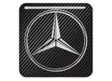Mercedes Benz 1"x1" Chrome Effet Dôme Case Badge / Autocollant Logo