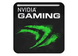 Insignia/logotipo adhesivo de caja abovedada con efecto cromado de 1"x1" para nVidia Gaming