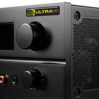 8k HDR ULTRA HD 2"x0.5" Estuche abovedado con efecto cromado Insignia/logotipo adhesivo
