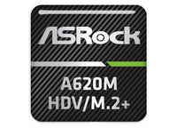 ASRock A620M-HDV M.2+ Motherboard 1"x1" Chrome Effect Domed Case Badge / Sticker Logo