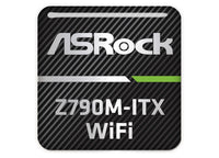 ASRock Z790M-ITX WiFi Motherboard 1"x1" Chrome Effect Domed Case Badge / Sticker Logo