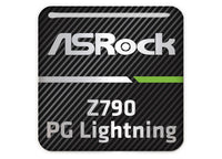 ASRock Z790 PG Lightning Motherboard 1"x1" Chrome Effect Domed Case Badge / Sticker Logo