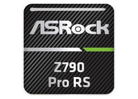 ASRock Z790 Pro RS Motherboard 1"x1" Chrome Effect Domed Case Badge / Sticker Logo