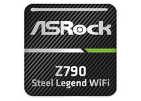 ASRock Z790 Steel Legend WiFi Motherboard 1"x1" Chrome Effect Domed Case Badge / Sticker Logo