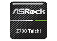 ASRock Z790 Taichi Motherboard 1"x1" Chrome Effect Domed Case Badge / Sticker Logo