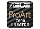 ASUS ProArt Z890-CREATOR Motherboard 1"x1" Chrome Effect Domed Case Badge / Sticker Logo