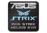 ASUS ROG Strix Helios EVA PC Case 1"x1" Chrome Effect Domed Case Badge / Sticker Logo