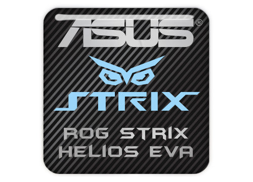 ASUS ROG Strix Helios EVA PC Case 1"x1" Chrome Effect Domed Case Badge / Sticker Logo