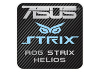 ASUS ROG Strix Helios PC Case 1"x1" Chrome Effect Domed Case Badge / Sticker Logo