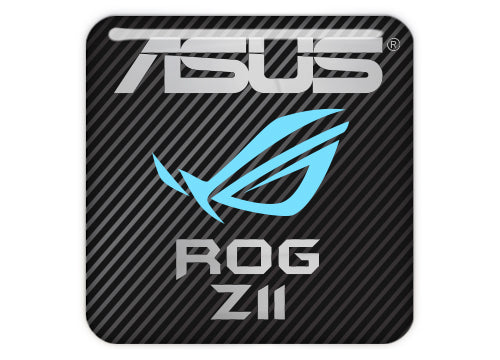 ASUS ROG Z11 PC Case 1"x1" Chrome Effect Domed Case Badge / Sticker Logo