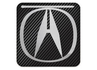 Acura 1"x1" Chrome Effect Domed Case Badge / Sticker Logo