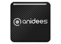 Anidees 1"x1" Chrome Effect Domed Case Badge / Sticker Logo