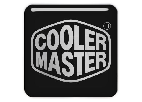 Cooler Master 1"x1" Badge de boîtier bombé effet chromé / Logo autocollant