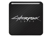 Cyberpunk 2077 Video Gaming 1"x1" Chrome Effect Domed Case Badge / Sticker Logo