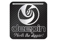 Deepin 1"x1" Chrome Effect Domed Case Badge / Sticker Logo