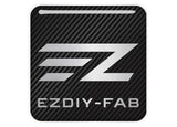 EZDIY-FAB 1"x1" Chrome Effect Domed Case Badge / Sticker Logo