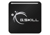 Insignia/logotipo adhesivo de caja abovedada con efecto cromado de 1"x1" de G.Skill