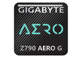 Gigabyte Z790 AERO G Motherboard 1"x1" Chrome Effect Domed Case Badge / Sticker Logo