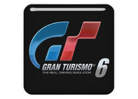 Gran Turismo 6 GT6 Video Gaming 1"x1" Chrome Effect Domed Case Badge / Sticker Logo
