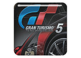Gran Turismo 5 GT5 Video Gaming 1"x1" Chrome Effect Domed Case Badge / Sticker Logo