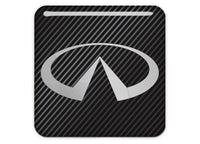 Infiniti 1"x1" Chrome Effect Domed Case Badge / Sticker Logo