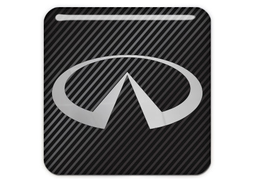 Infiniti 1"x1" Chrome Effect Domed Case Badge / Sticker Logo