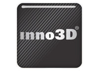 Inno3D 1"x1" Chrome Effect Domed Case Badge / Sticker Logo