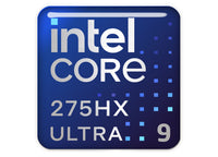 Intel Core Ultra 9 275HX 1"x1" Chrome Effect Domed Case Badge / Sticker Logo