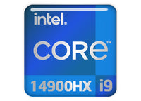 Intel Core i9 14900HX 1"x1" Chrome Effect Domed Case Badge / Sticker Logo