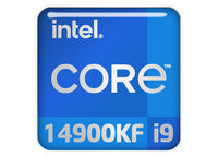 Intel Core i9 14900KF 1"x1" Chrome Effect Domed Case Badge / Sticker Logo
