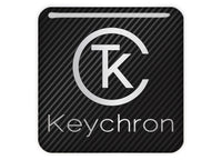 Keychron 1"x1" Chrome Effect Domed Case Badge / Sticker Logo