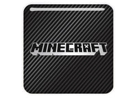 Minecraft Video Gaming 1"x1" Chrome Effect Domed Case Badge / Sticker Logo