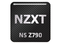 NZXT N5 Z790 Motherboard 1"x1" Chrome Effect Domed Case Badge / Sticker Logo
