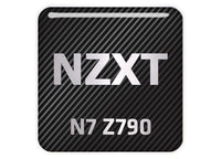 NZXT N7 Z790 Motherboard 1"x1" Chrome Effect Domed Case Badge / Sticker Logo