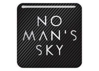 No Mans Sky Video Gaming 1"x1" Chrome Effect Domed Case Badge / Sticker Logo