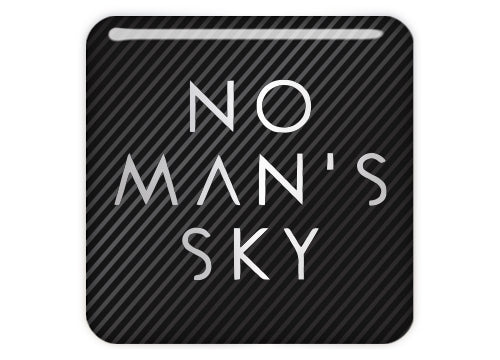 No Mans Sky Video Gaming 1"x1" Chrome Effect Domed Case Badge / Sticker Logo