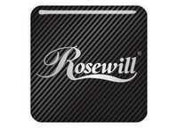 Rosewill 1"x1" Chrome Effect Domed Case Badge / Sticker Logo