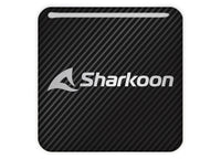 Sharkoon 1"x1" Chrome Effect Domed Case Badge / Sticker Logo