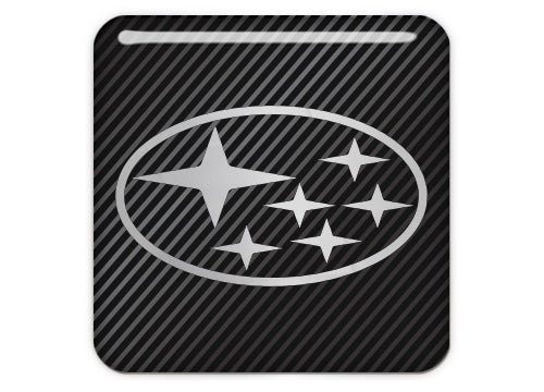 Subaru 1"x1" Chrome Effect Domed Case Badge / Sticker Logo