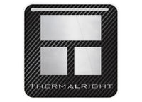 Thermalright 1"x1" Chrome Effect Domed Case Badge / Sticker Logo
