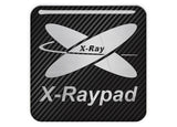 X-Raypad 1"x1" Chrome Effect Domed Case Badge / Sticker Logo